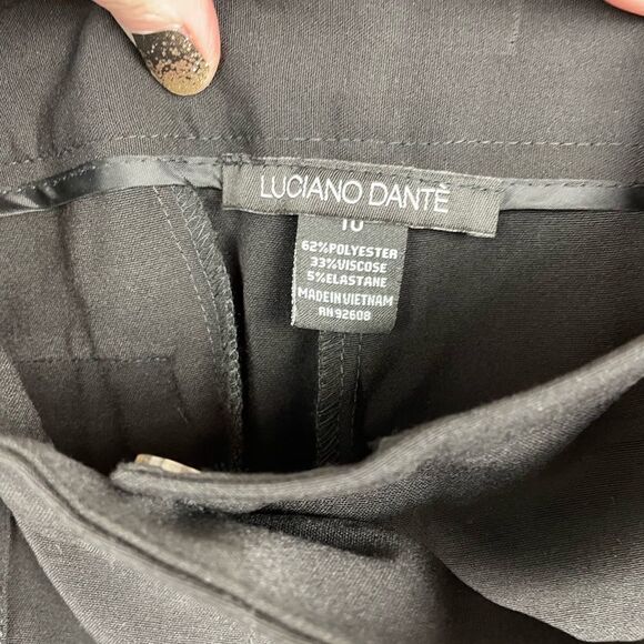 NWT Luciano Dante Womens Black Slacks Size 10 - Picture 6 of 8